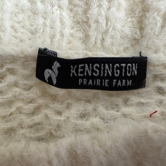 Kensington Prairie Farm Alpaca Pullover Mock Neck Bell Sleeve sweater Size Small - Picture 8 of 10